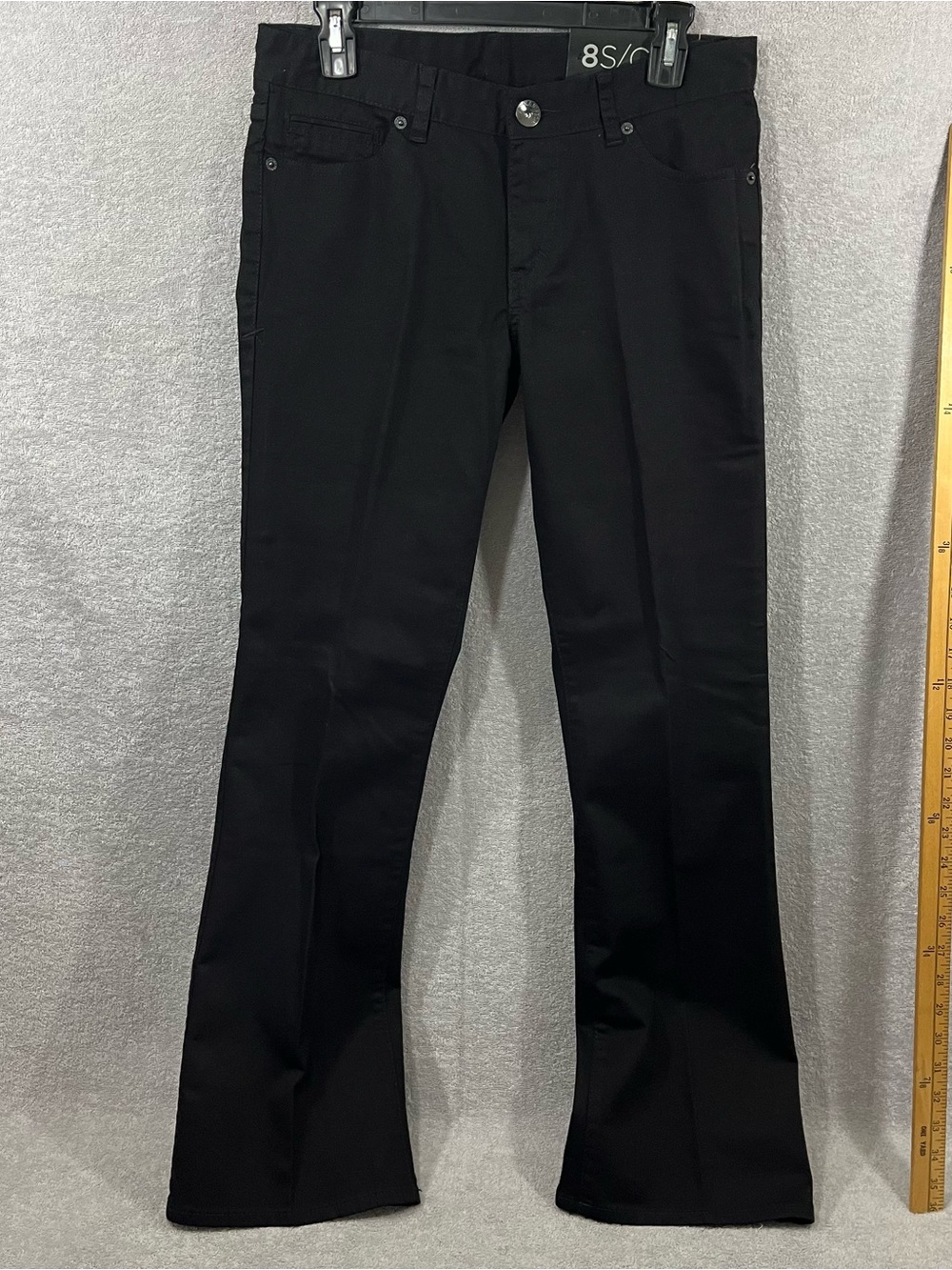 Armani Exchange J24 Bootcut Jeans Womens 8 (S) Black Regular Rise Stretch NWT